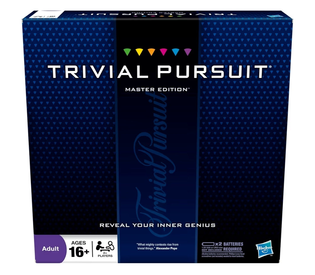 Hasbro Gaming Trivial Pursuit Master Edition Trivia Board Games Includes Electronic Timer, Trivia Games for 2 to 6 Players