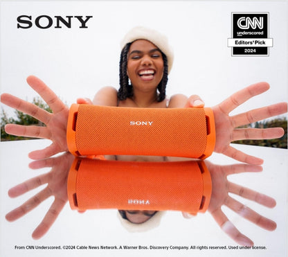 Sony ULT Field 1 Waterdigte Draagbare Bluetooth-luidspreker, Verbeterde Bas, 12h Batterylewe, IP67 Gegradeer Stofdig Skokdig Roesdig, Aftrekbare Band - Oranje