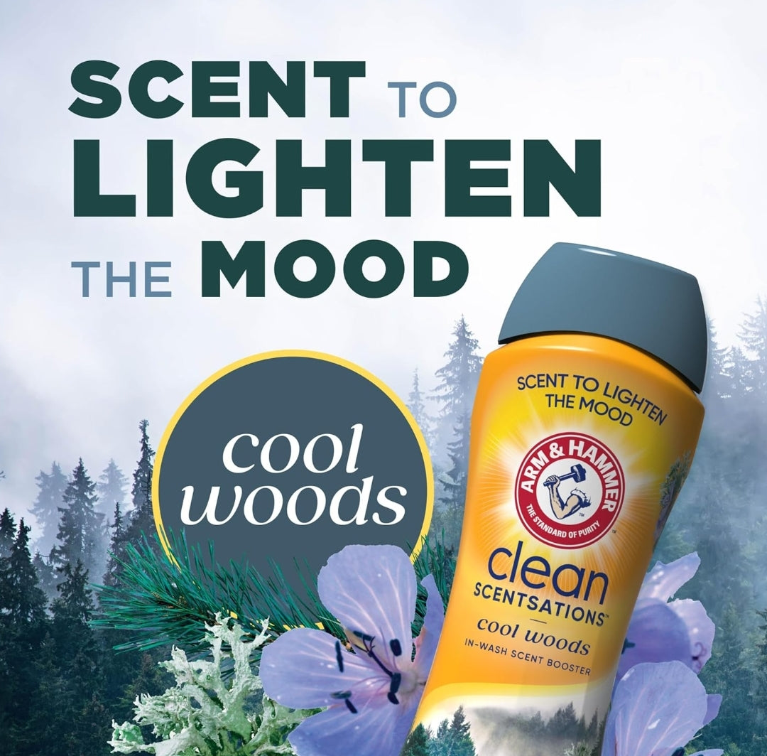 ARM & HAMMER Clean Scentsations In-Wash Scent Booster - Cool Woods scent (24 Oz)