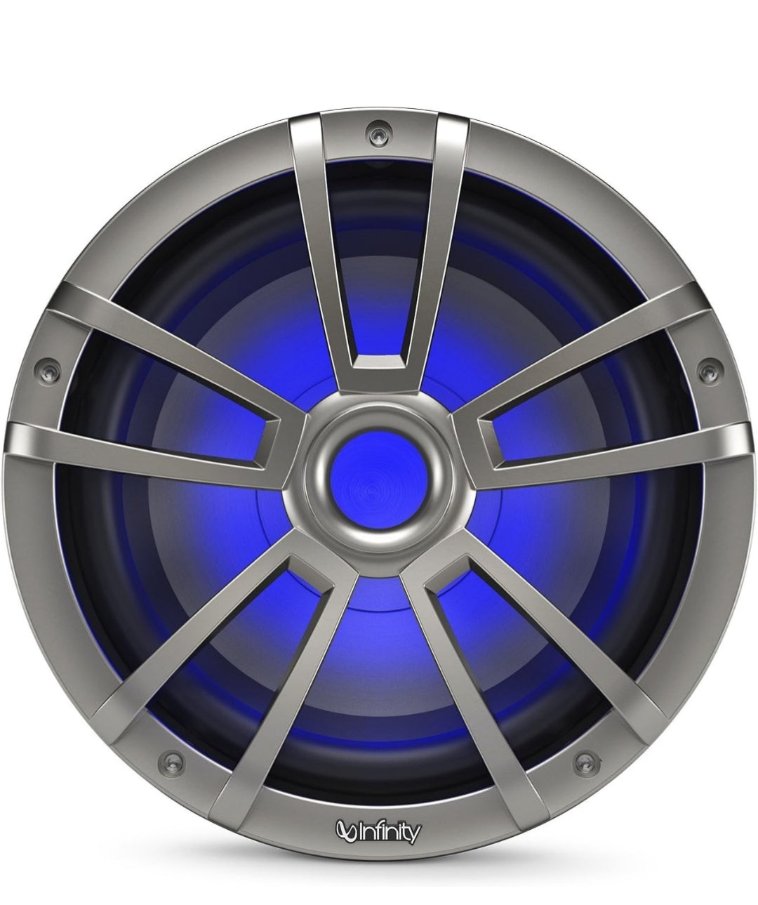 Infinity 1022MLT 10 Inch Marine RGB LED Subwoofer - Titanium (1PC)