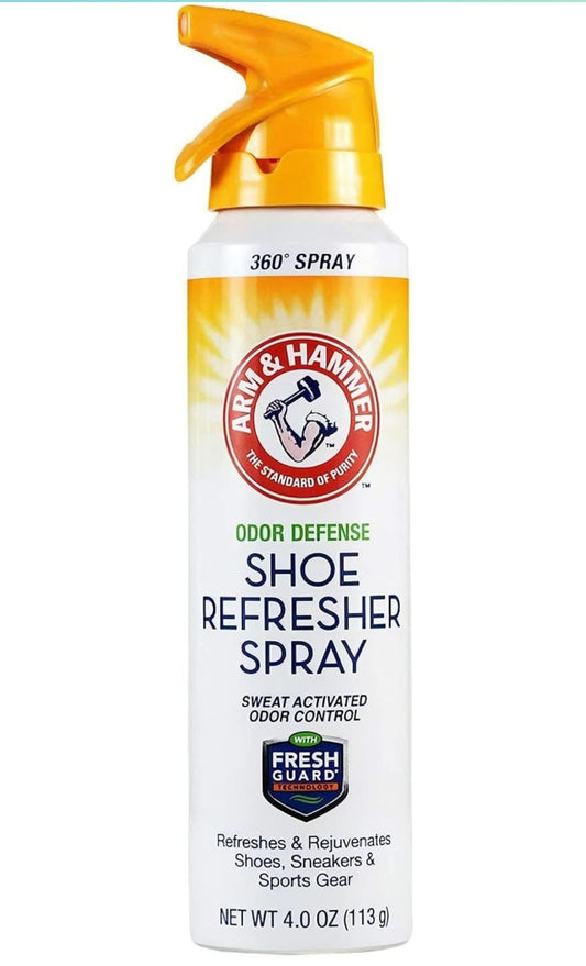 Arm & Hammer Skoenverfrisser Spuit, Multidoel Reukverwyderaar vir Alle Soorte Skoeisel 4oz (1 Pak)