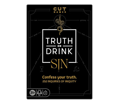 Truth or Drink: Sin Edition Adult Party Game by Cut - 250+ Questions Inspired by 7 Deadly Sins - Stand-Alone or Expansion