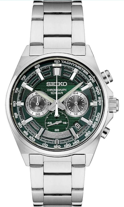 SEIKO-horlosie vir Mans - Noodsaaklikhede - Kwartschronograaf, Tachymeter