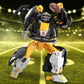 Transformers NFL Pittsburgh Steelers Steelsmash 5.5-Inch Action Figure Changes from Robot to Helmet, Football Toys for Ages 8+