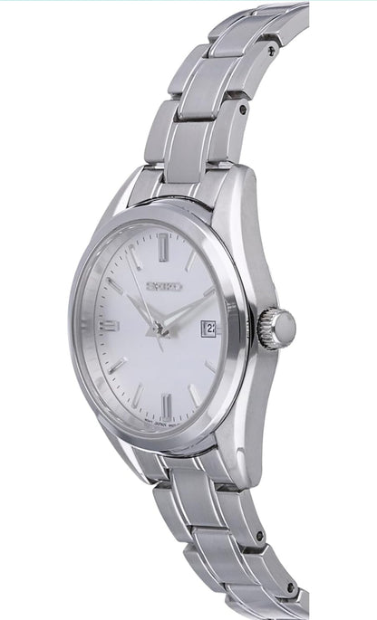 SEIKO Horlosie Datumkalender, en Waterbestand tot 100m - Silwer