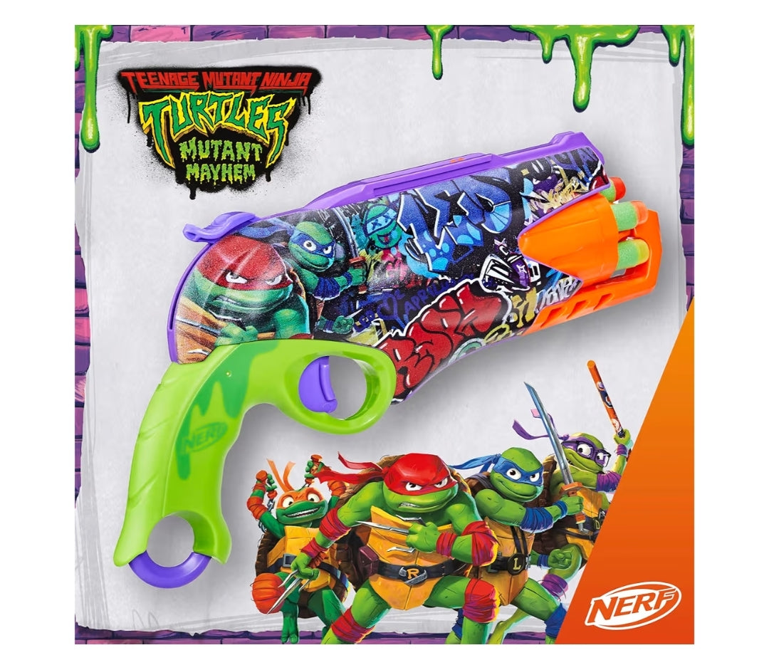 Nerf Teenage Mutant Ninja Turtles Blaster w/ 10 Elite Darts -Toy Foam Blasters (Ages 8 and Up)
