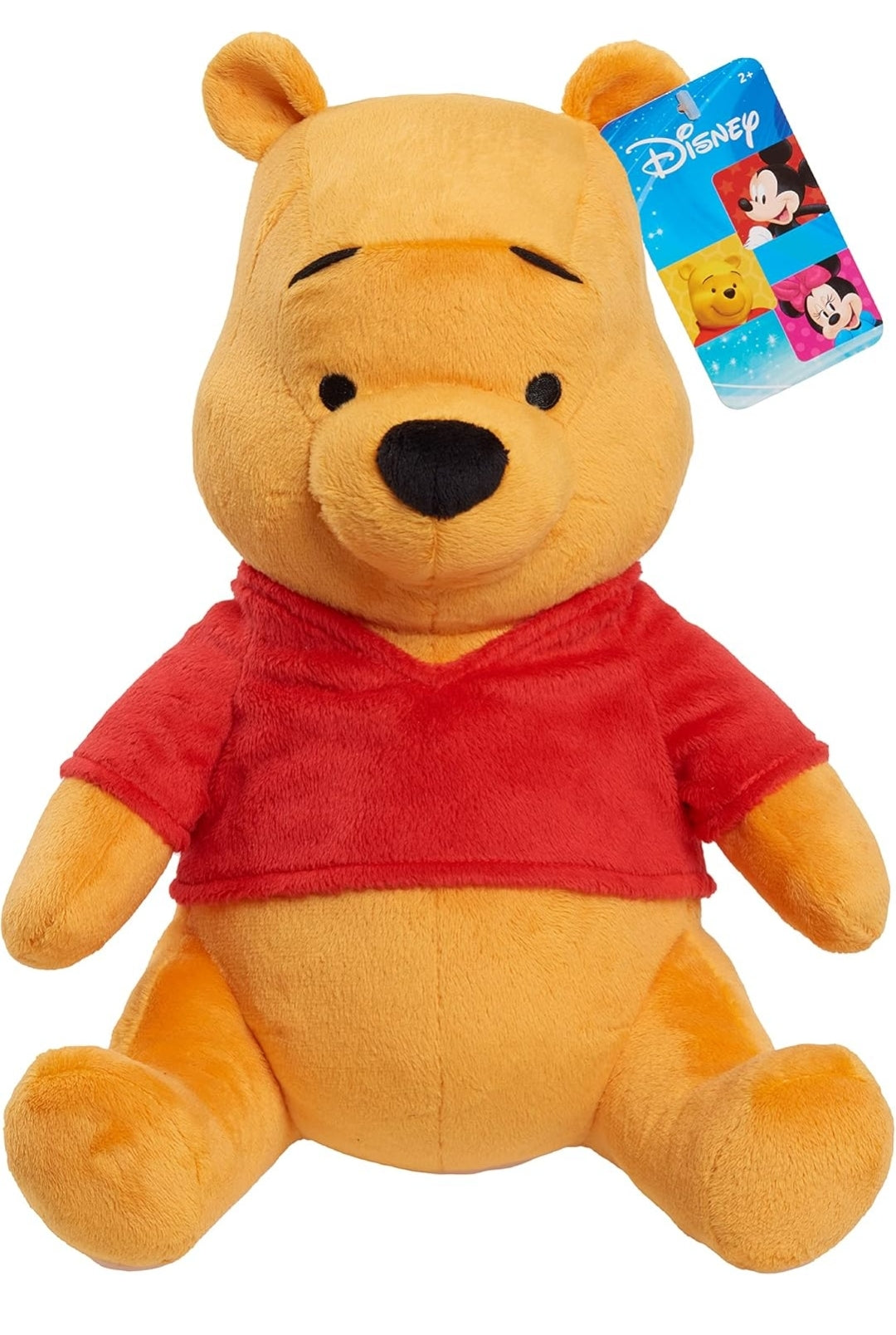 Disney Classics Friends Large 12.2" Plush Winnie the Pooh, Stuffed Animal, Super Soft Plush - Kids Toys