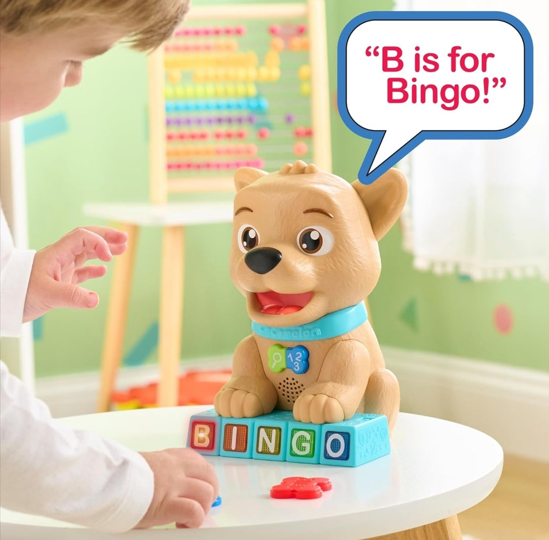 Just Play Cocomelon Count & Learn Bingo, 11-pieces, 40+ Learning Phrases, Early Learning and Education, Kids Toys for Ages 18 Month