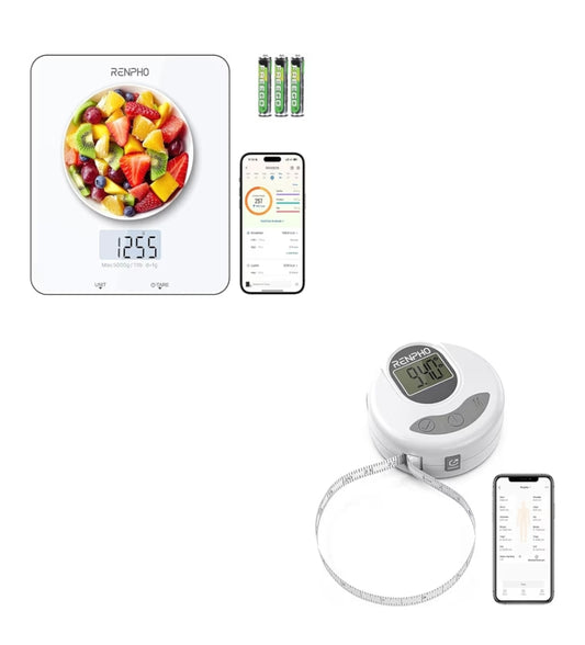 Food Scale with Nutritional Calculator and Body Measuring Tape