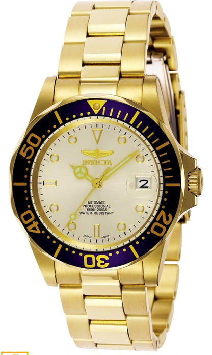 Invicta Men's 9743 Pro Diver Collection Gold-Tone Automatic Watch