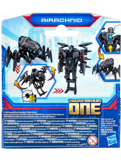 Transformers One Cog Changer Airachnid 4-Inch Robot Action Figure, Interactive Toys for Boys and Girls Ages 6 and Up
