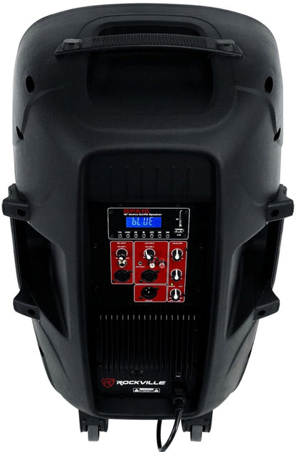 Rockville BUNDEL (2) BPA15 15" Professionele Aangedrewe 800 Watt DJ PA Luidsprekers met Bluetooth