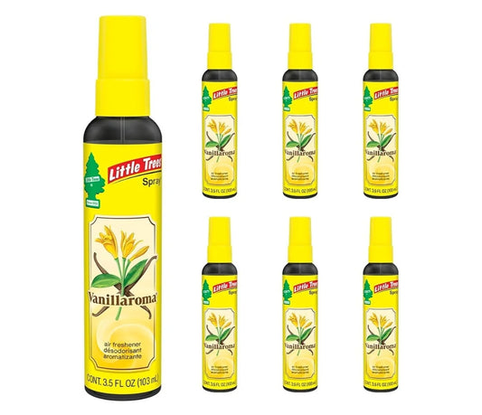 LITTLE TREES Kar Lugverfrisser Spuit Langdurige Geur Varsheid vir onderweg -Vanilleroom (6)
