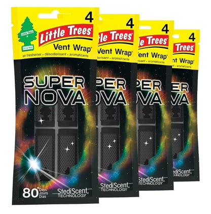 LITTLE TREES Kar Lugverfrisser Vent Wrap Blywende Geur Onsigbaar Vars Supernova (16)