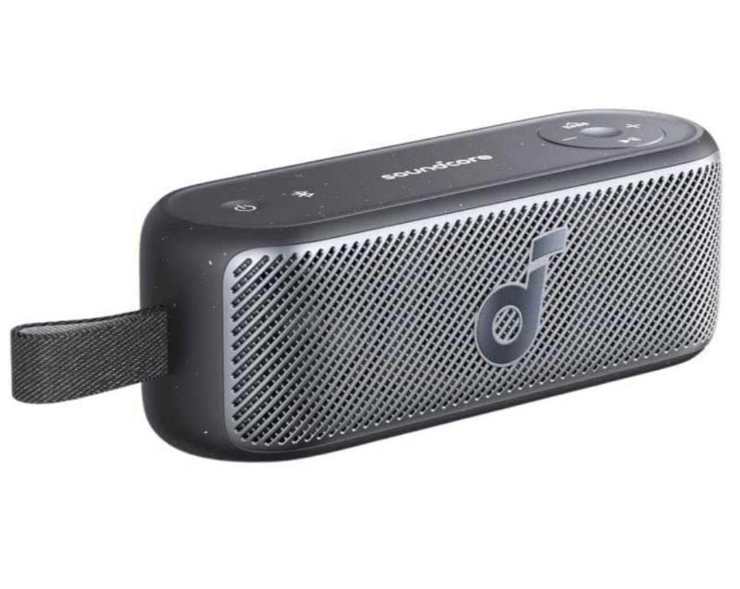 Soundcore Motion 100 Portable Speaker, Bluetooth Speaker with Wireless Hi-Res, 2 Full Range Drivers for Stereo Sound, Ultra-Portable Design for Outdoor Use, Customizable EQ, Punchy Bass, and IPX7