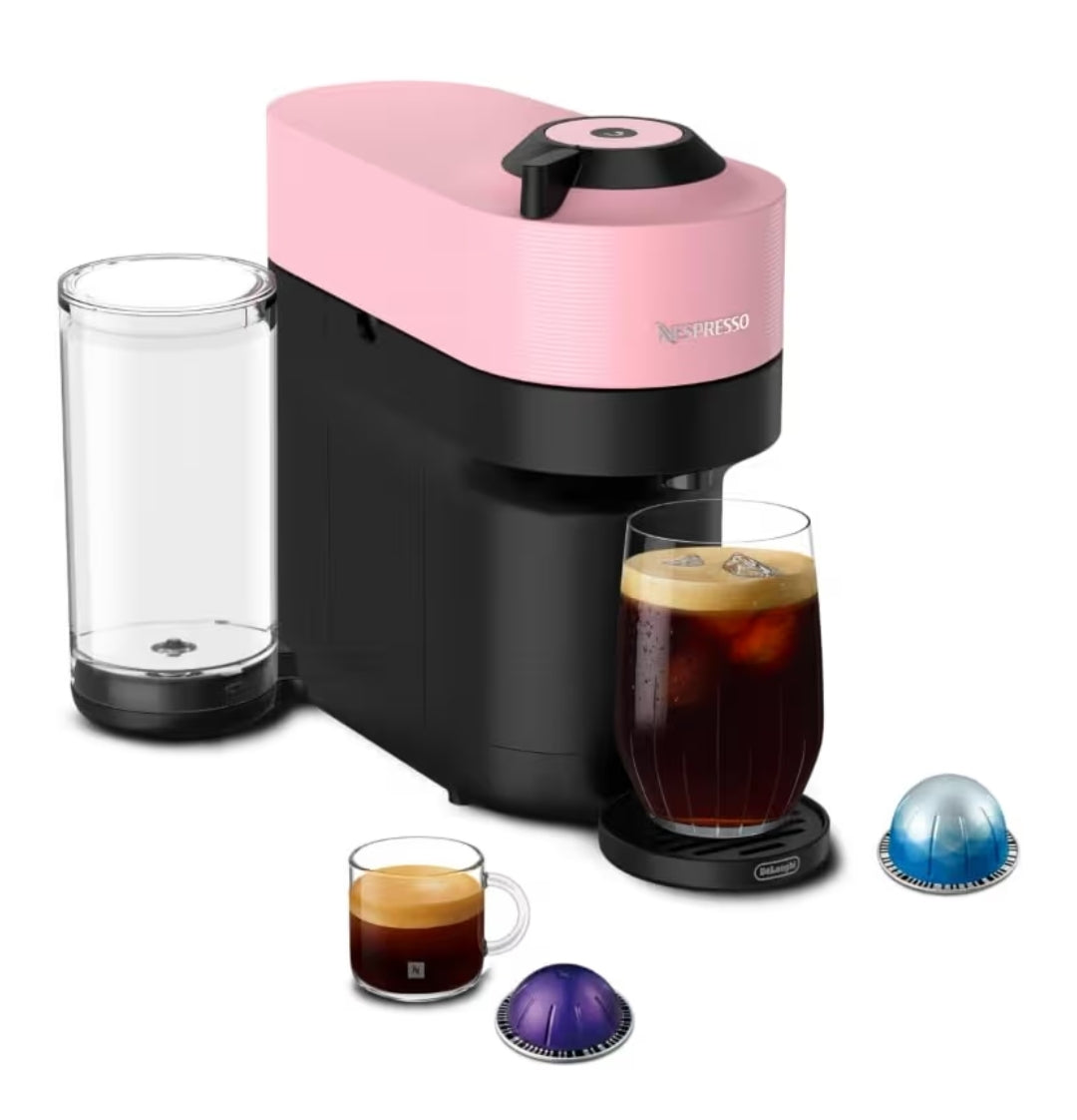 Nespresso Vertuo Pop+ Koffie- en Espressomasjien deur De'Longhi - Lekkergoedpienk