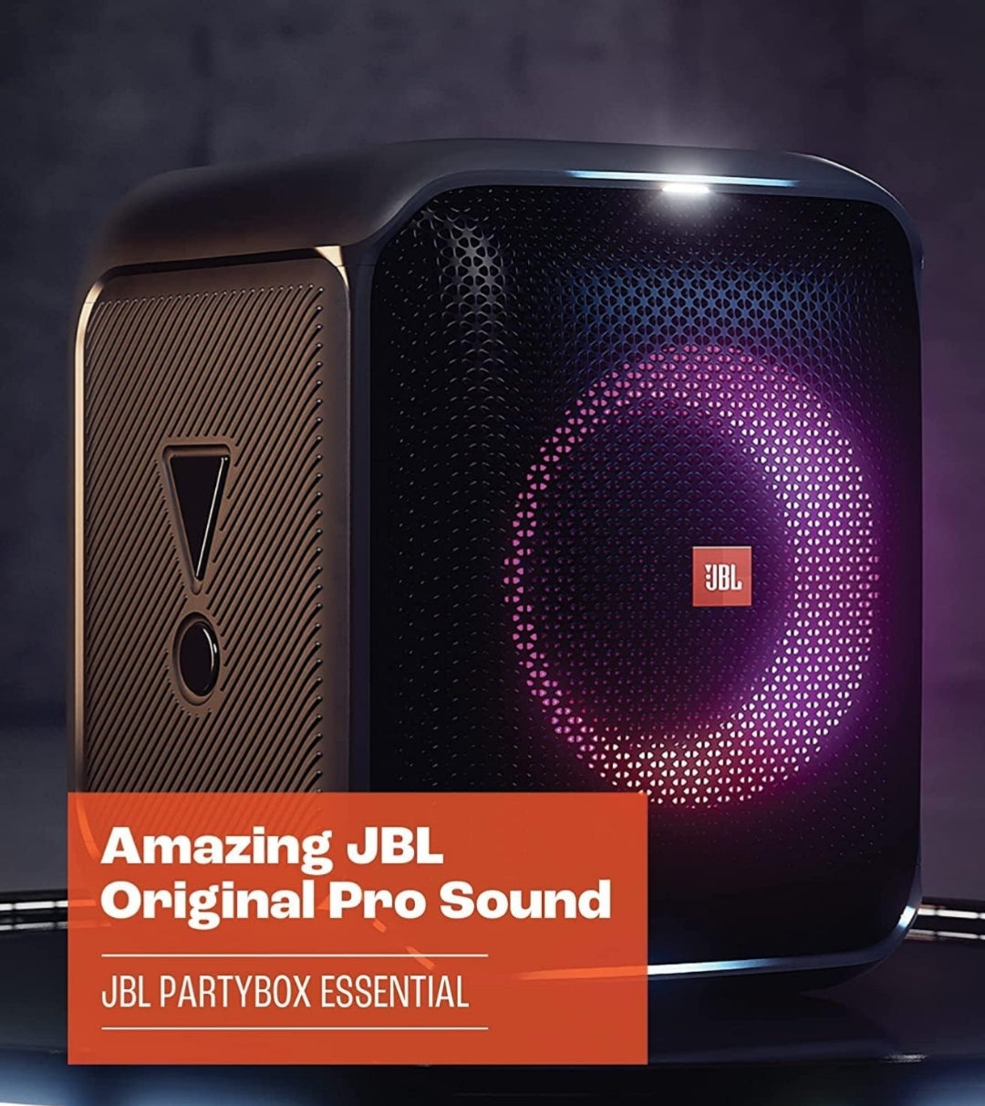 JBL Partybox Encore Essential: 100W Sound, Built-in Dynamic Light Show, and Splash Proof - Black