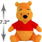 Disney Collectible 7.2" Winnie the Pooh Beanbag Plush, Super Soft Plush Fabric - Kids Toys