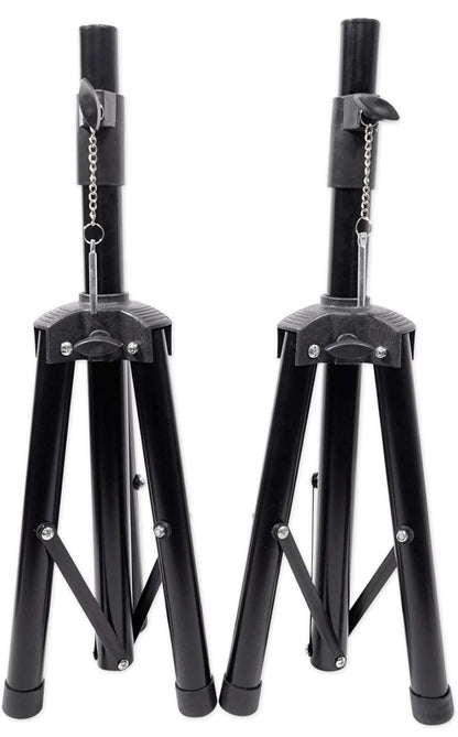 Rockville RPG082K Dubbele 8" Aangedrewe PA Stelsel Luidsprekers/Bluetooth - BUNDEL