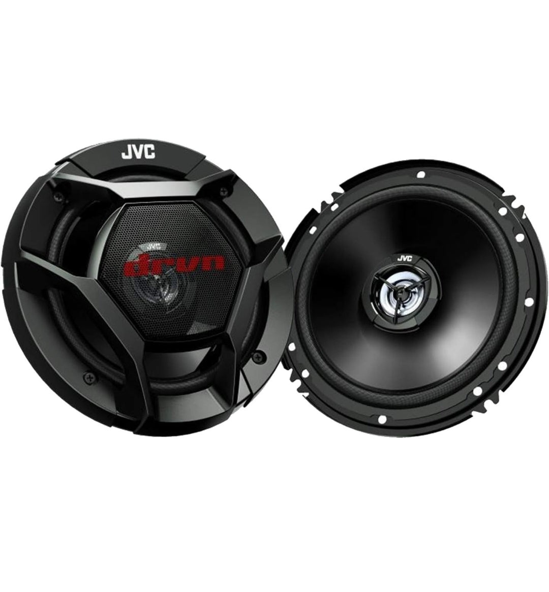 JVC DR Reeks 6.5" 300W Maksimum Krag Karoudio 2-rigting Koaksiale Bondel met 50 Vt 16 Gauge Oudioluidsprekerbedrading - 2 PARE