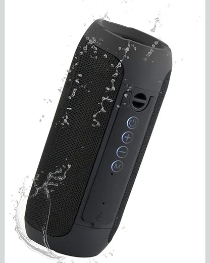 JVC Draagbare Draadlose Luidspreker met Omringklank, TWS-Stereo Funksie, Bluetooth 5.0, Waterdig IPX5, tot 18-Uur Batterylewe - SPSX3BT, Swart