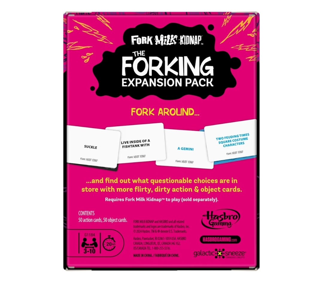 Fork Milk Kidnap: The Forking Expansion Pack |- More Forked Up Cards Party Games