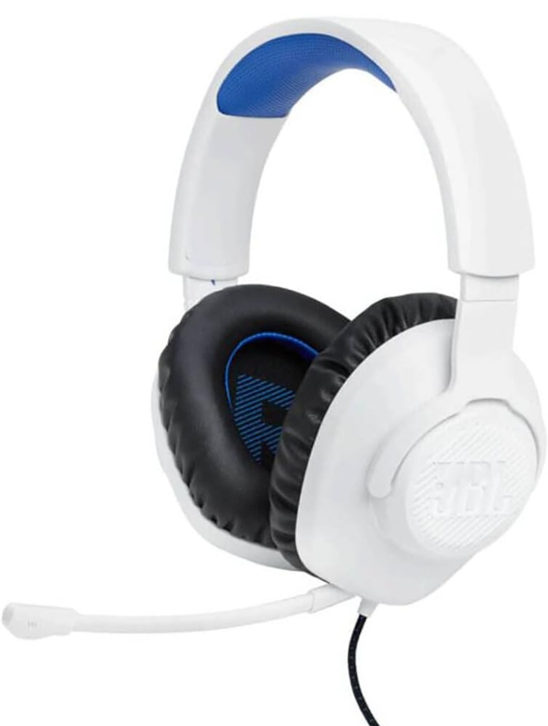 JBL Quantum 100P - Wired Over-Ear Gaming Headset with a Detachable mic- (White)
