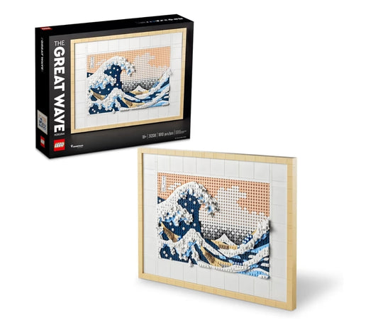 LEGO Kuns Hokusai Die Groot Golf Ingeraamde Japannese Muurkuns-boustel - Unieke Muurversiering
