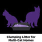 ARM & HAMMER Clump & Seal SLIDE Platinum Multi-Cat Clumping Litter, Easy Clean, Superior Odor Control (18 Lbs)