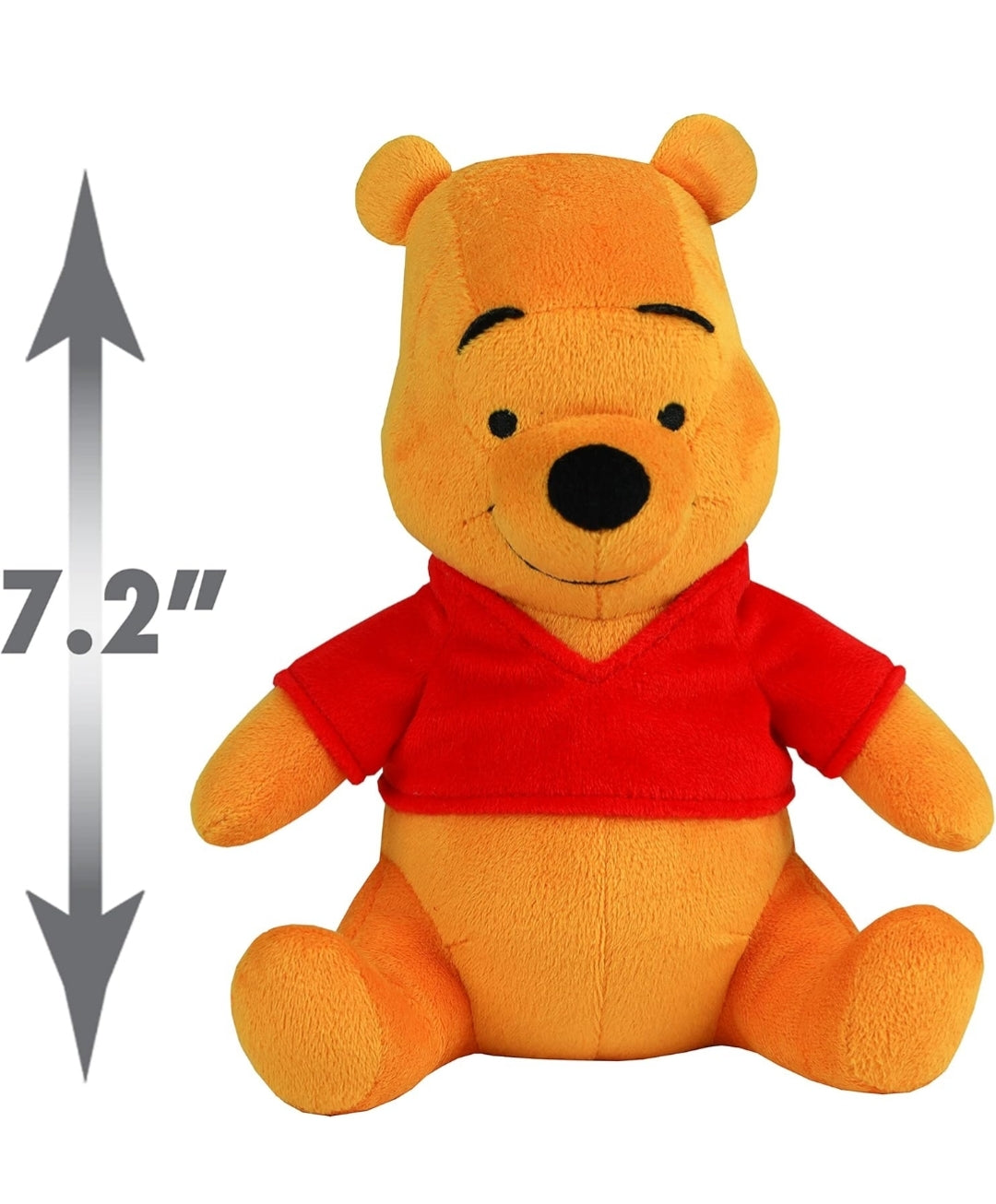 Disney Collectible 7.2" Winnie the Pooh Beanbag Plush, Super Soft Plush Fabric - Kids Toys
