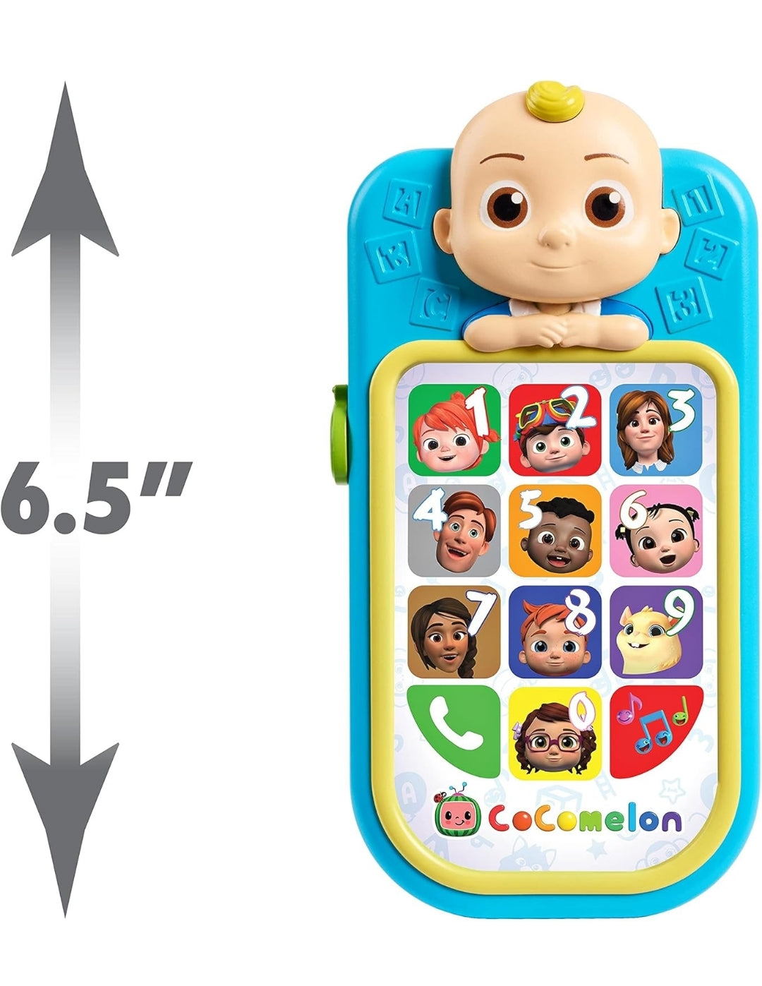 CoComelon JJ’s First Early Learning Toy Phone with Lights and Sounds, Kids Toys for Ages 18 Month by Just Play
