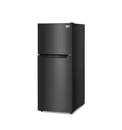 BLACK+DECKER 12.1 Kvk. Vt. Bo-op Monteerbare Yskas met Vleiskas, 2 Deur Yskas met Bo-Vleiskas en Verstelbare Temperatuurbeheer, Vir Huise en Woonstelle, ENERGY STAR, BR1210HB, Swart
