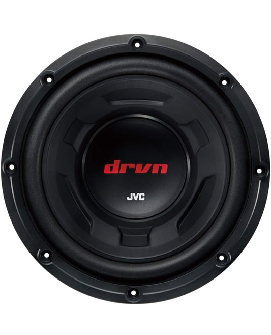 JVC CW-DR124/104 DRVN 25cm 4-ohm 350 Watt Motorklank Subwoofer - Enkel (Swart) met Betroubare Lae-frekwensie