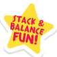 Just Play CoComelon Best Friends Wooden Balance Blocks, Recycled Wood, Kids Toys for Ages 18 Month