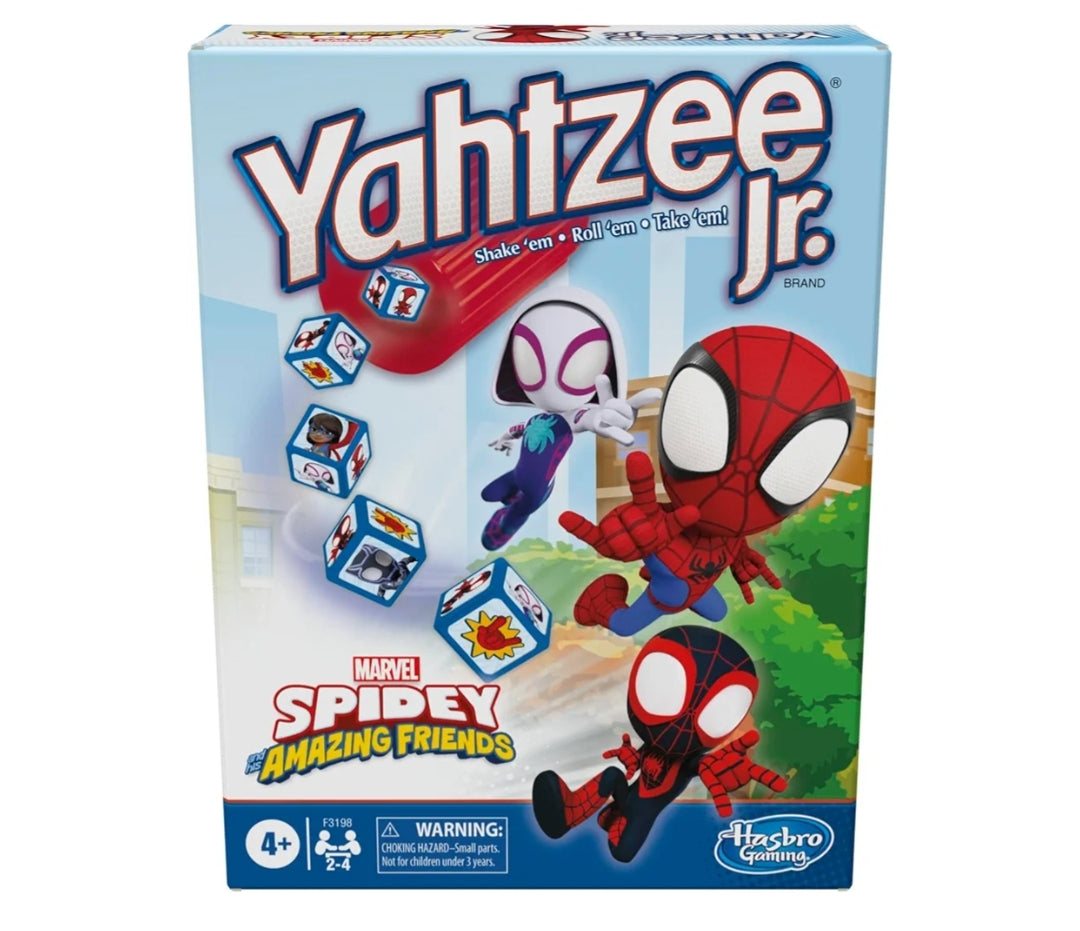 Hasbro Gaming Spidey and His Amazing Friends Yahtzee Jr.Marvel Edition Board Game