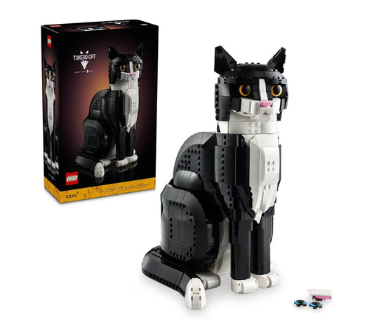 LEGO Ideas Tuxedo Cat - Building Sets - DIY Crafts Kit - 21349