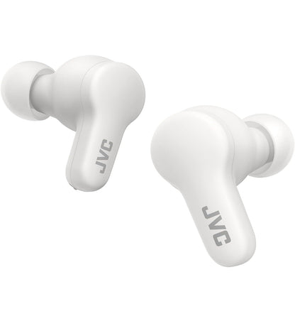 JVC Gumy Ware Koordlose Oorfone, Bluetooth 5.3, Laaikas, 24-Uur Speeltyd, IPX4 Waterbestand, Gemaklike Veilige Pasvorm met XS/S/M/L Oorstukke, Ingeboude Mikrofoon vir Oproepe, iPhone/Android/PC - HAA7T2
