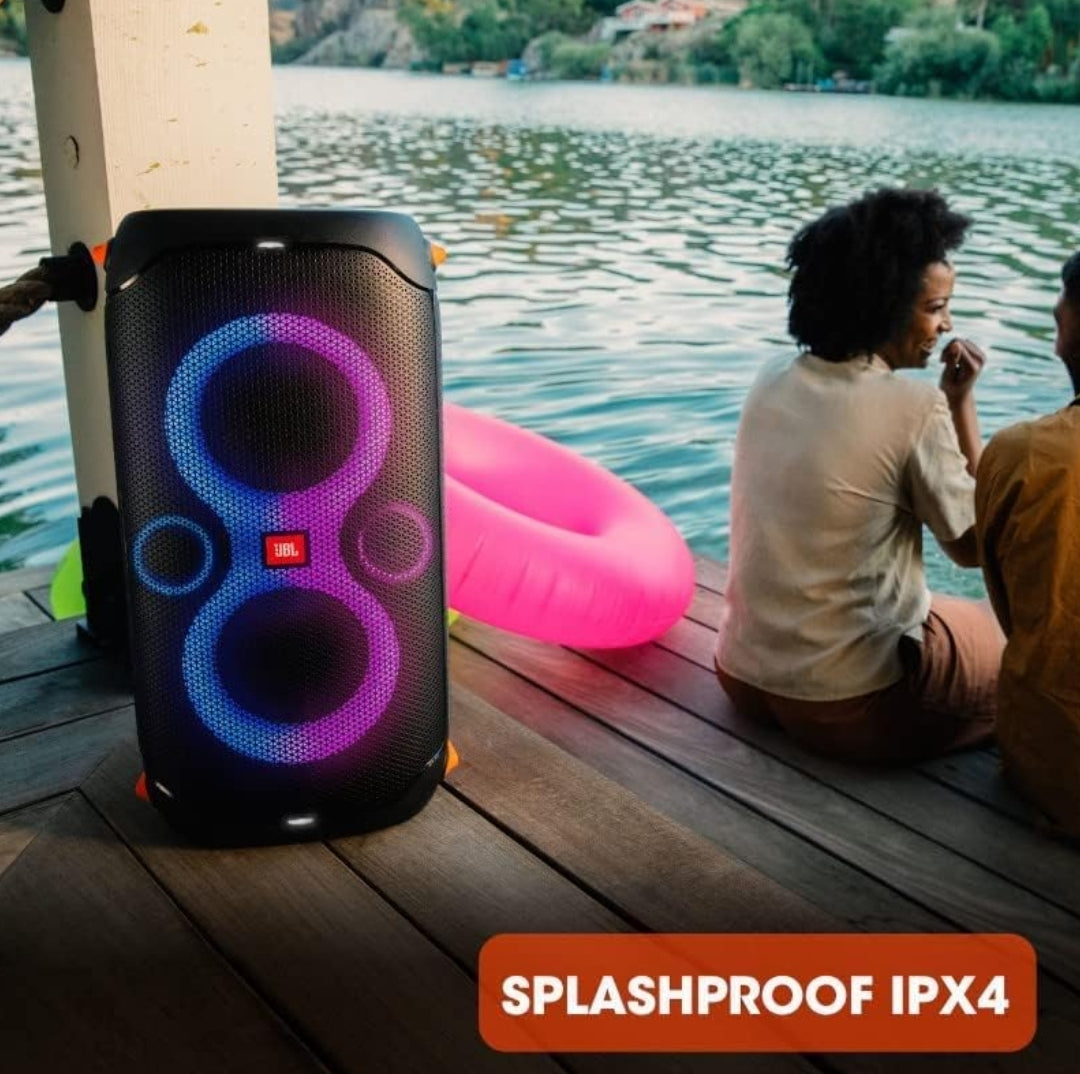 JBL PartyBox 110 - Portable Party Speaker with Built-in Lights, Powerful Sound - Black