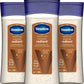 Vaseline Intensive Care Cocoa Radiant Pack of 3 for Glowing Skin Body Gel Oil Made with Pure Cocoa Butter + Replenishing Oils 6.8 oz