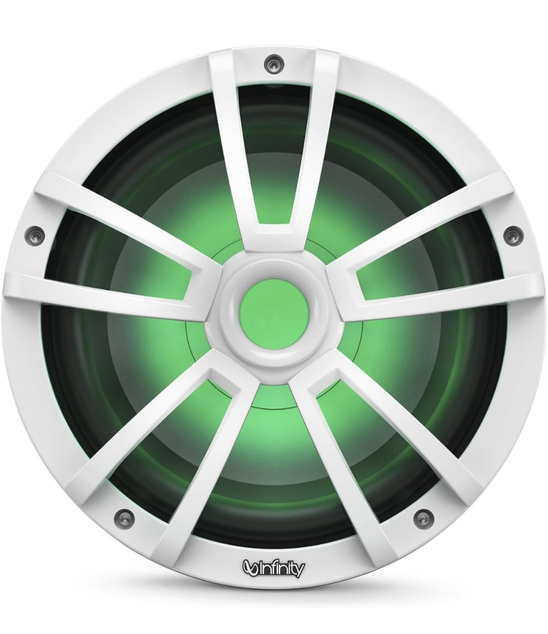 Infinity 1022MLW 10 Inch Marine RGB LED Subwoofer - White (1PC)