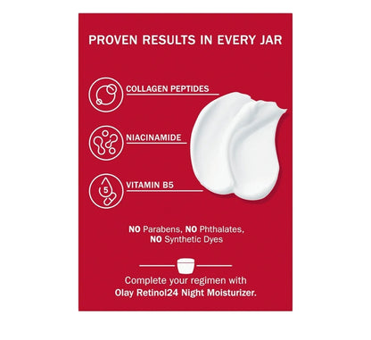 Olay Kollageen Peptied Gesigbevogtiger, Verstevigende Room Hidrerende Voller Velversorging - Niasinamied (1.7 Oz)