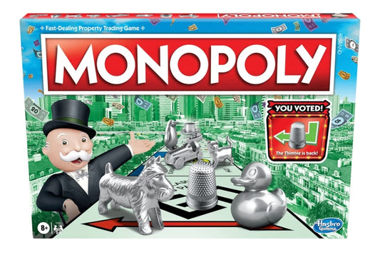 Monopoly Family Board Games for 2 to 6 Players & Kids Ages 8 and Up, Includes 8 Tokens (Token Vote Edition)