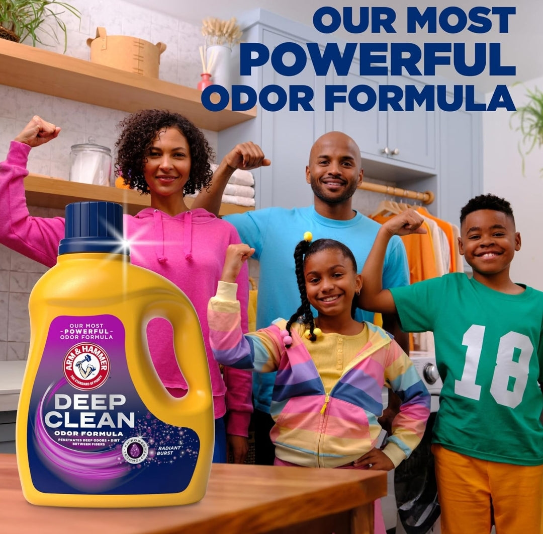 ARM & HAMMER Deep Clean Odor Formula, Liquid Laundry Detergent (102 fl oz)