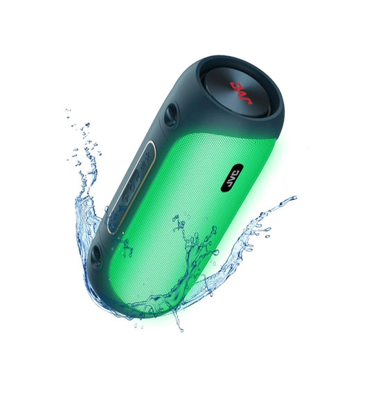 JVC Verligte Draagbare Koordlose Luidspreker met 30W maksimum uitsette, Dinamiese Klank, Bluetooth 5.0, TWS-vermoë, USB-C, AUX-ingang, tot 6-uur batterylewe - SPPA7BTA (Vlootblou)