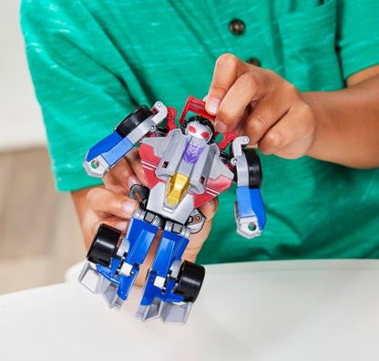 Transformers Bumblebee and Starscream Bot Racers, Easy to Change from Robot Toys to Car Toys, Action Figures for Boys and Girls 3+