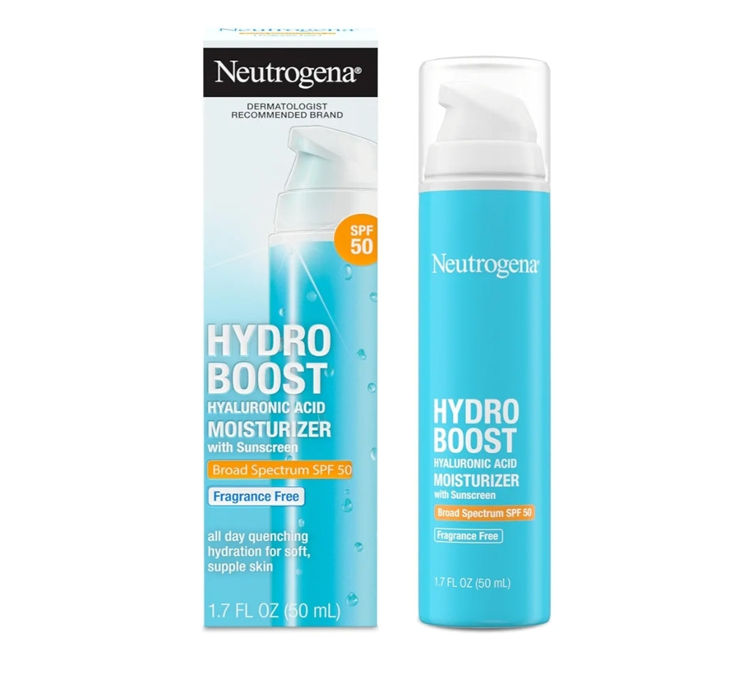 Neutrogena Hydro Boost Hialuroonsuur Gesigbevogtiger met Sonskerm SPF 50 Geurvry - 1.7 fl. oz