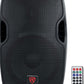 (2) Rockville BPA12 12"Powered Active DJ PA Speaker with Bluetooth, USB, SD, FM Radio, LCD, Stand Mountable, for Events and Performances