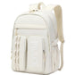 College Bookbag Laptop Backpacks 15.6 Inch Kids Elementary School Bag for Teens Girls Boys Water Resistant Sport Travel Back Pack Women Men Work Business Computer Rucksack Off White