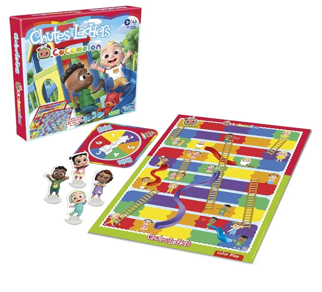Hasbro Gaming Chutes and Ladders: CoComelon Edition Board Game for Kids