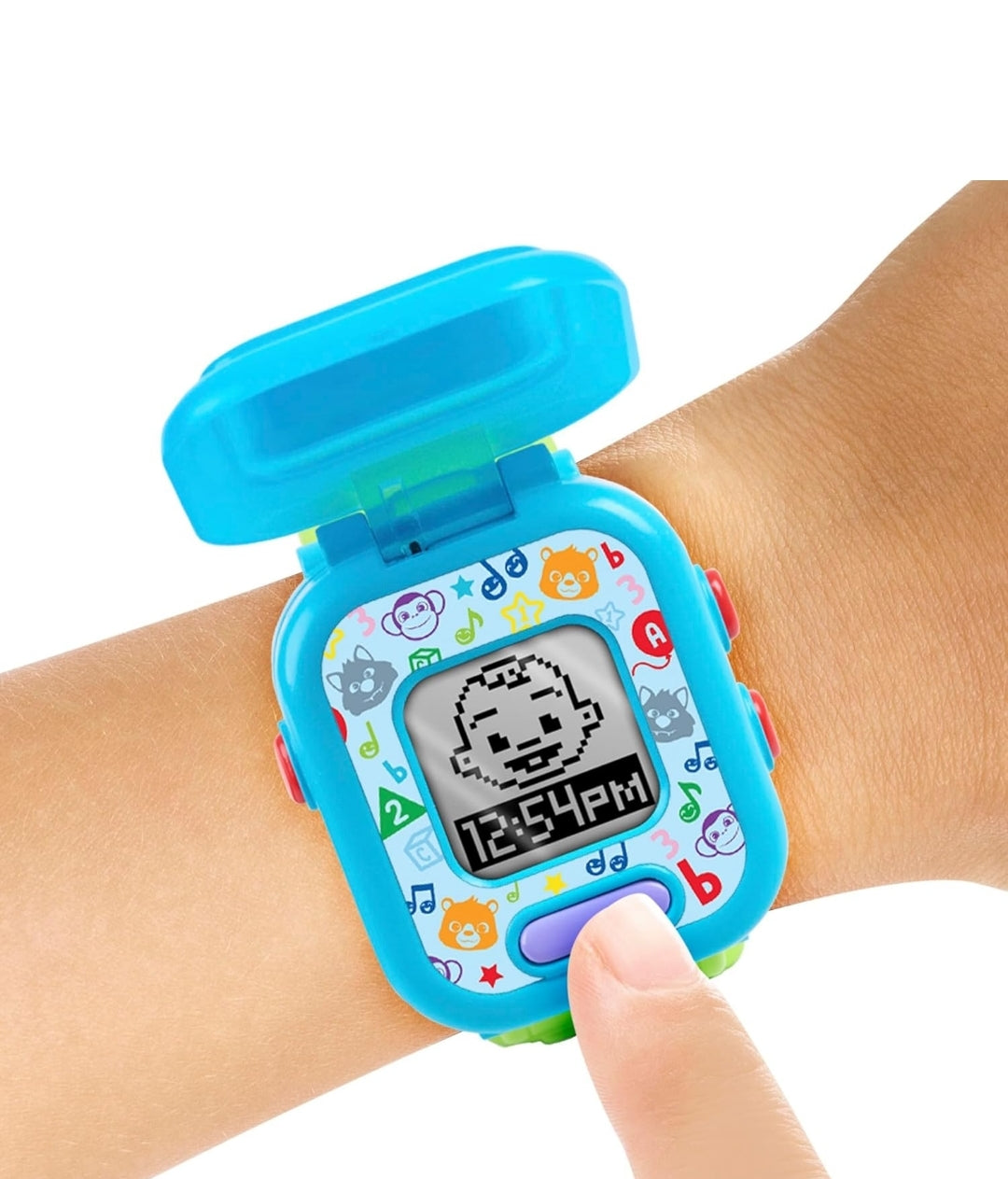 CoComelon JJ’s Learning Smart Watch Toy for Kids with 3 Education-Based Games, Alarm Clock, and Stop Watch, Kids Toys for Ages 3 Up by Just Play